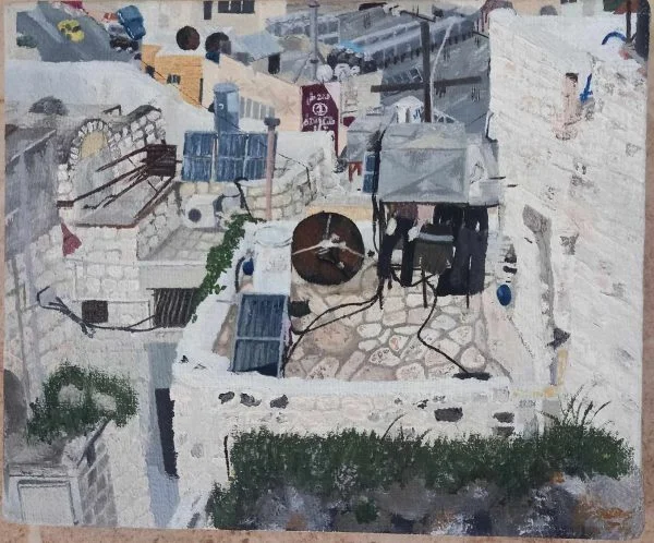 "Rooftop-Beit Jala" Painting