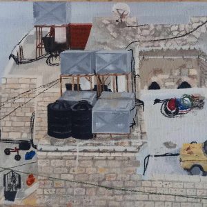 "Rooftop-Bethlehem" Painting