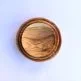 Round Olive Wood Plate Set