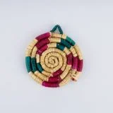 Eco-Friendly Straw Woven Coaster
