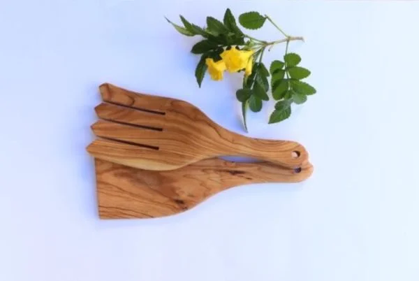 OLIVE WOOD SALAD SERVERS
