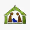 Nativity Scene Glass Ornament
