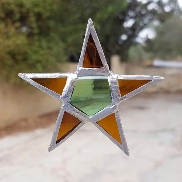 stained glass star ornament (3)