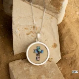 Holy Land Stone Cross Pendant