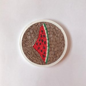 Watermelon Mosaic Coaster