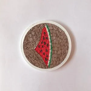 Watermelon Mosaic Coaster