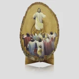 small oil paint on olive wood