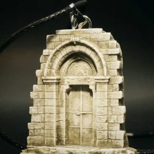Handmade Palestinian Old Door Stone Pendant