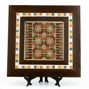 Traditional Embroidered Square Frame