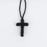Thread Knitting Cross Pendant
