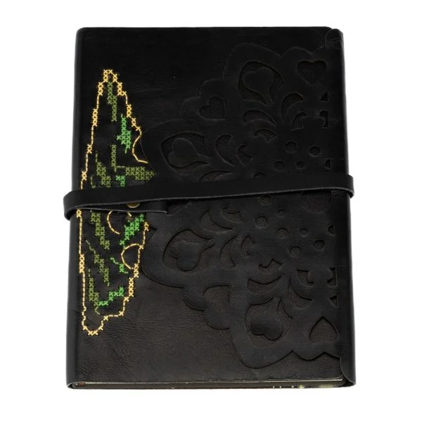 Palestinian Embroidery Leather Notebook-abi013 (2)