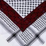 Palestinian Keffiyeh with Handmade Embroidery