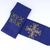 Bethlehem Star Embroidered Purple Stole