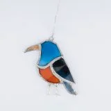 Stained Glass Palestinian Sunbird Ornament