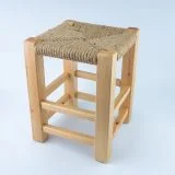 Handcrafted Palestinian Wooden Rope Seat