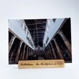 Bethlehem Photos with Olive Wood Stand