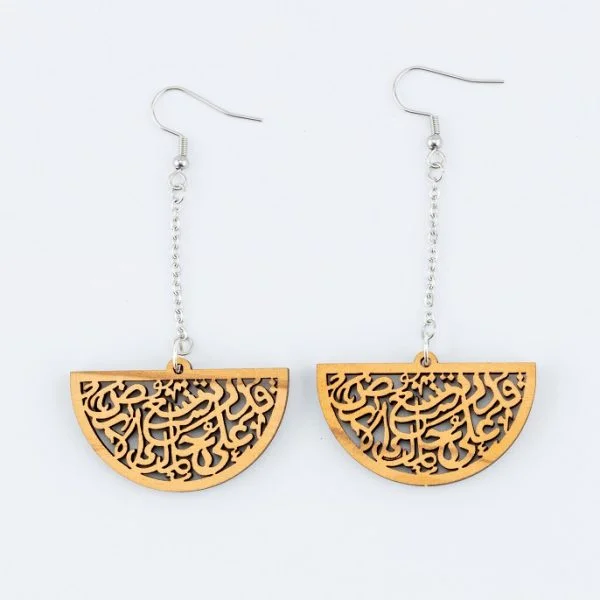 olive wood earring-nh001 (4)